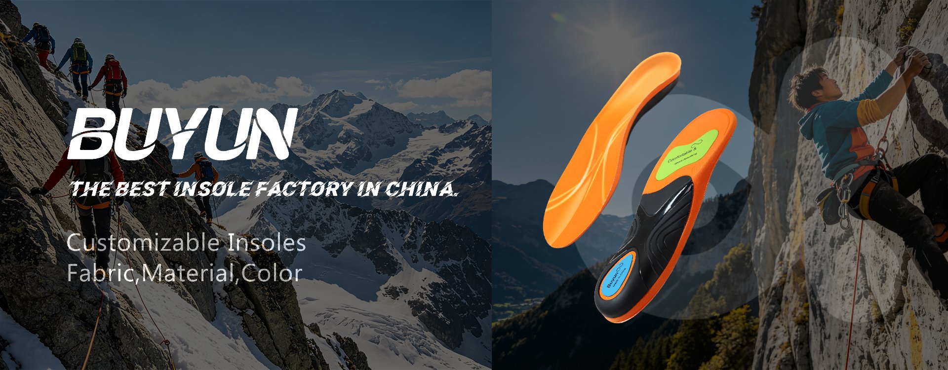 Customizable sport insoles with fabric, material and color options